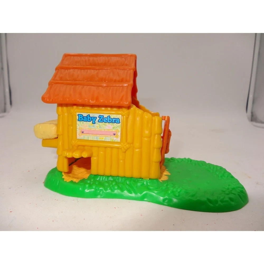 Littlest Pet Shop Zoo Baby Zebra and Mouse House Only LPS 1993 Kenner‎ Tonka Vtg